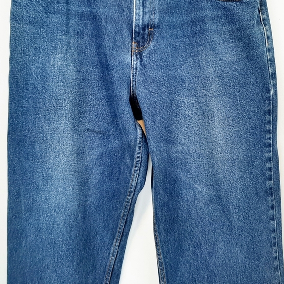 Cat's Eye Mens Straight Leg Denim Jeans Dark Wash Size Classic High Rise 38x30 - Picture 7 of 15